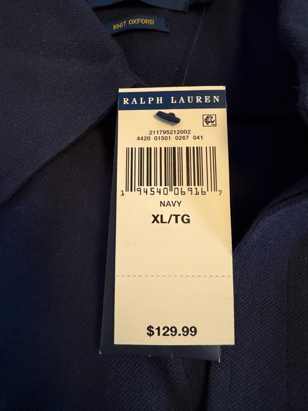 Ralph Lauren Navy Long-Sleeve Shirt Dress with Self Tie - Picture 7 of 8